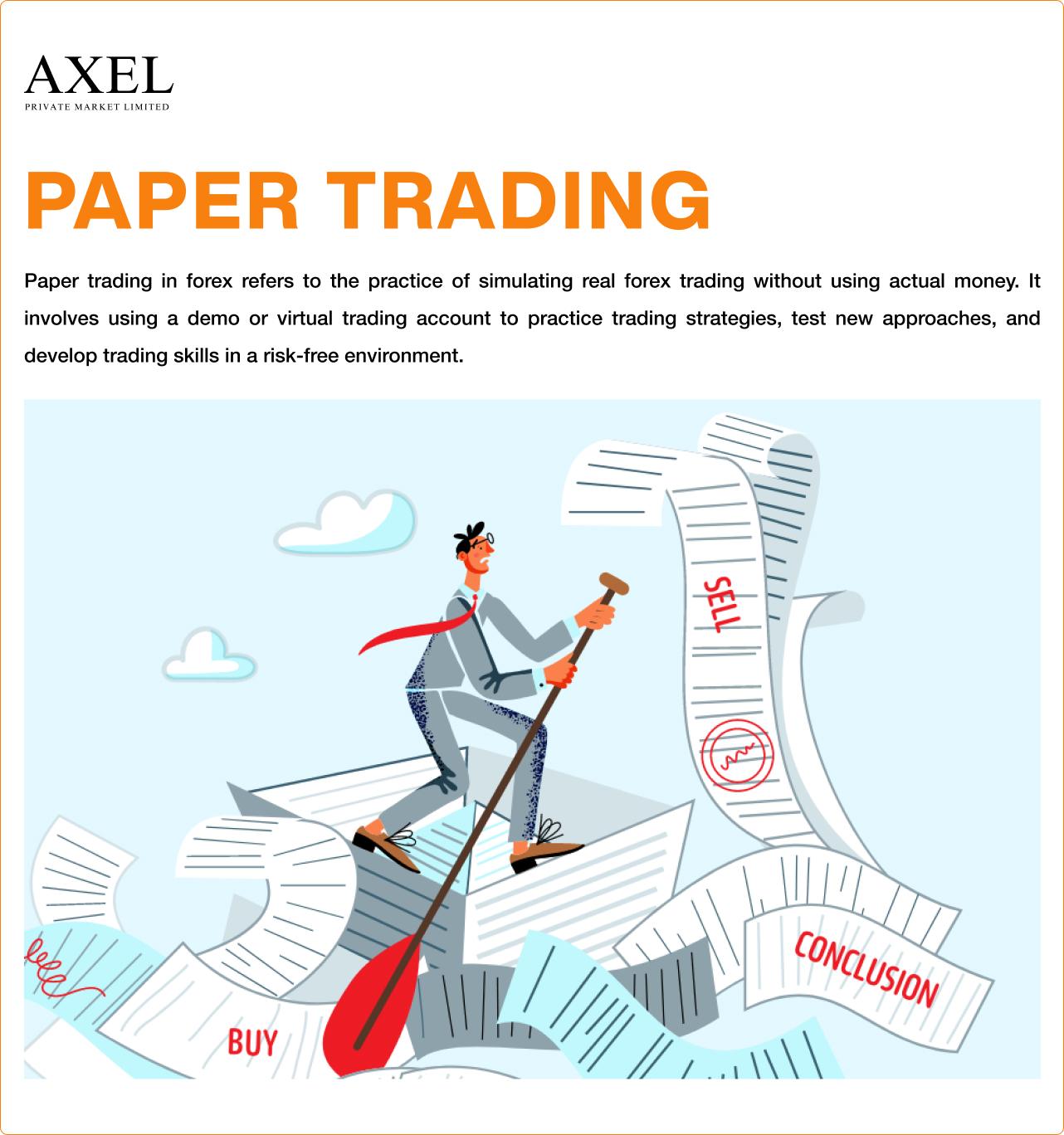 What is paper trading?